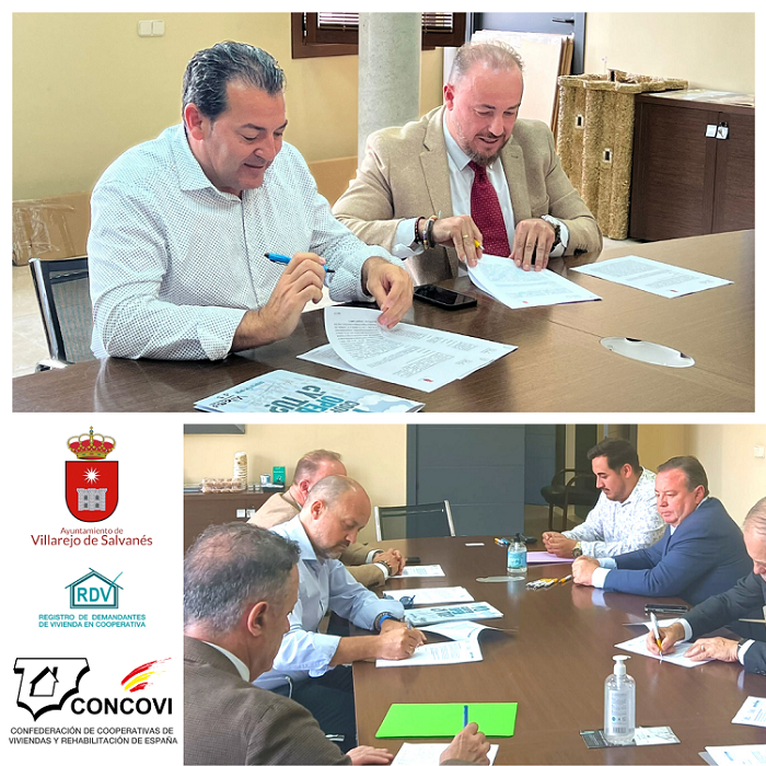 CONCOVI, Y SU REGISTRO DE DEMANDANTES DE VIVIENDA, FIRMAN UN ACUERDO CON EL AYUNTAMIENTO DE VILLAREJO DE SALVANÉS